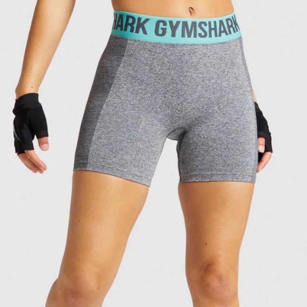 GYMSHARK Grey Highwaisted Workout Shorts Size XS